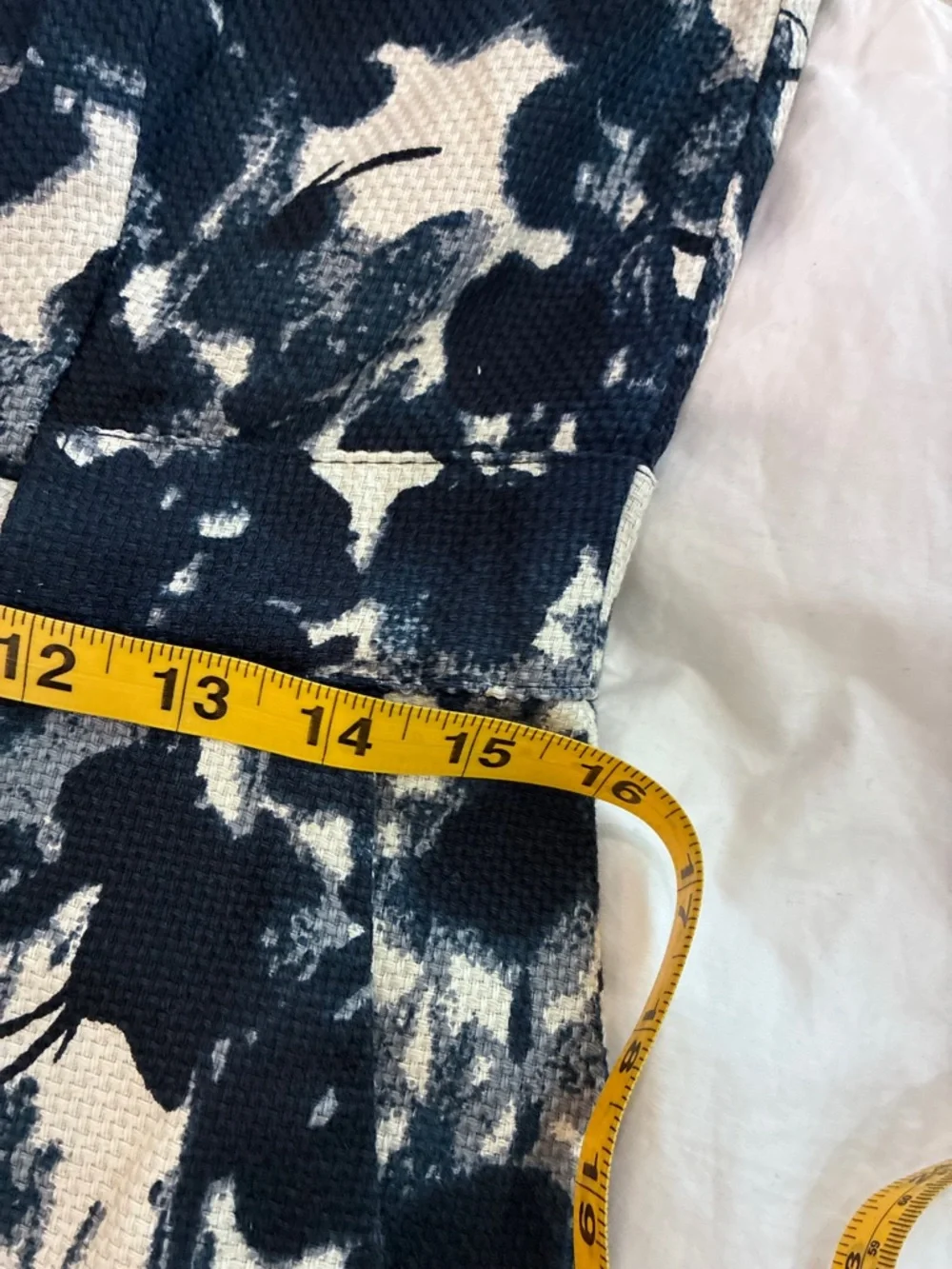Banana Republic Navy and White Strapless Floral Sheath Dress - Picture 9 of 9